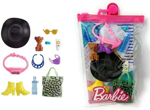 Barbie zestaw modne dodatki akcesoria plażowe