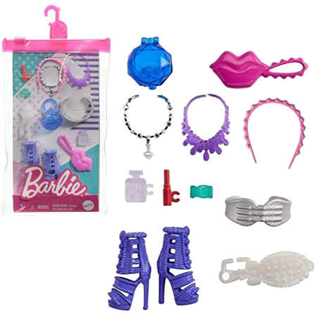Barbie zestaw modne dodatki akcesoria z biżuterią
