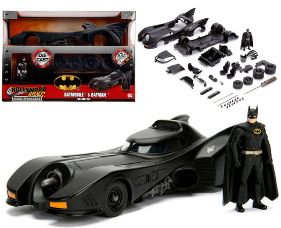 Batman Batmobile 1989 samochód pojazd do samodzielnego złożenia + figurka