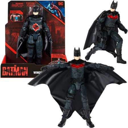 Batman DC Comics Duża Figurka Wingsuit skrzydła światło dźwięk 30 cm Czarna Bohater
