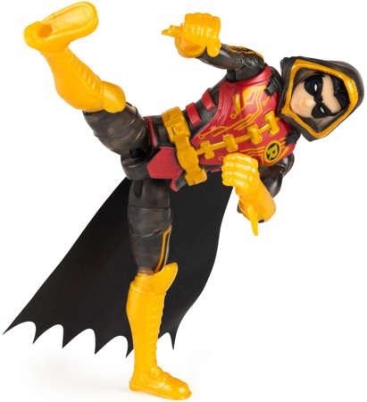 Batman Robin ruchoma figurka akcji 10 cm + 3 akcesoria niespodzianki