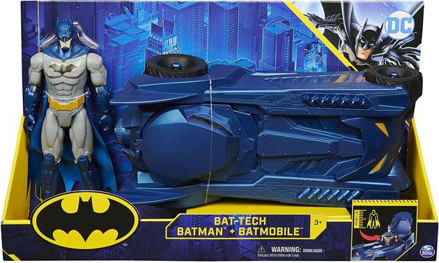 Batman figurka i pojazd Batmobil Bat-Tech duży 40 cm