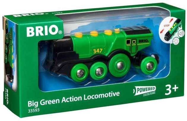 Brio Klasyczna zielona lokomotywa na baterie