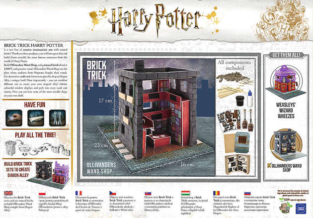 Buduj z cegły Harry Potter Sklep Ollivandera z różdżkami klocki EKO