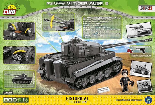 COBI zestaw klocków WWII 800 klocków 2538