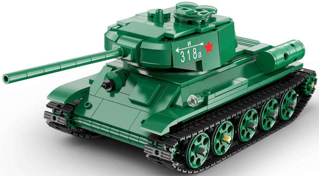 Cada Klocki konstrukcyjne czołg T-34 Medium Tank RC 722 elementów