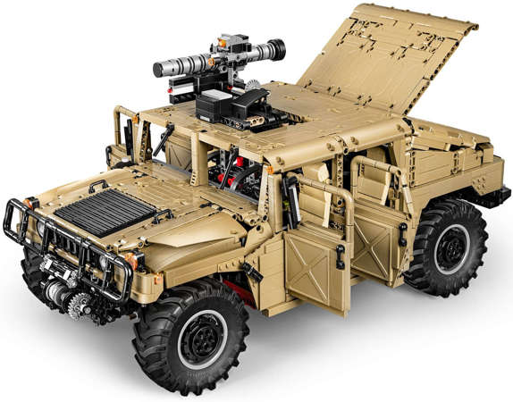 Cada Klocki samochód pancerny wojskowy Humvee 1:8 3935 elementów