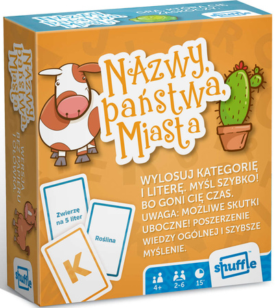 Cartamundi Nazwy Państwa Miasta gra w inteligencję