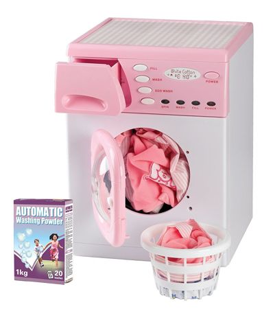 Casdon 621 Zabawkowa elektroniczna pralka różowa