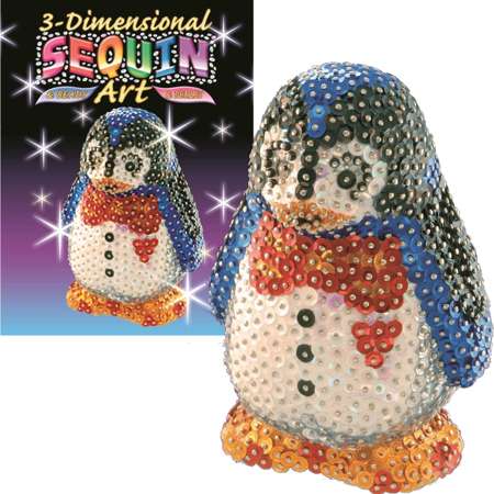 Cekinowa figurka Pingwin 3D Zestaw kreatywny Penguin