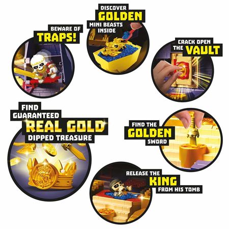 Character Treasure X zestaw Kings Gold królewski grobowiec złoty skarb