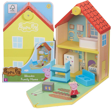 Charakter Świnka Peppa Drewniany domek rodzinny