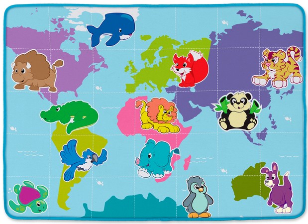 Chicco Edu4you Mata Edukacyjna Poznaj Świat mapa świata