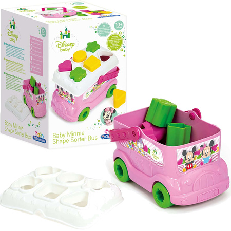 Clementoni Baby Disney autobus sorter z klockami Minnie