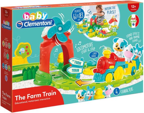 Clementoni Baby Pociąg farmera interaktywny