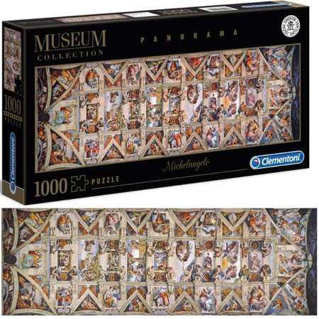 Clementoni Puzzle 1000 Sklepienie Kaplicy Sykstyńskiej Panorama
