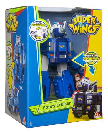 Cobi Super Wings Pojazd transformujący i figurka Trafik Paul