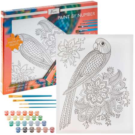 Craft Sensations Malowanie po numerach Papuga