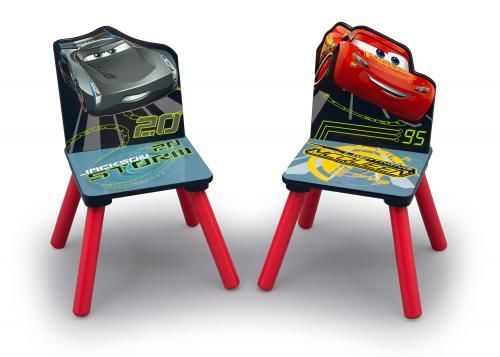 Delta Disney Cars Auta 3 Drewniany Stolik i 2 krzesełka dla dzieci