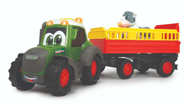 Dickie ABC Fendt traktor z przyczepą i krówką