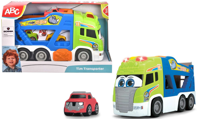 Dickie ABC Scania Tim  Transoporter Aut światło/dźwięk
