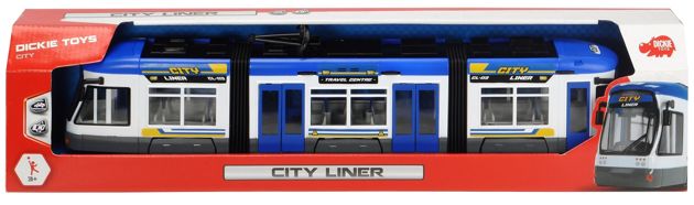 Dickie City Liner Tramwaj 46 cm Niebieski