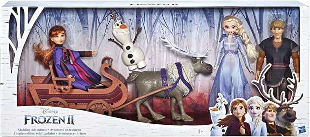 Disney Kraina Lodu II Frozen II Zestaw 5 lalek z saniami 
