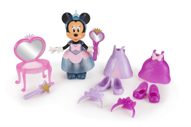Disney Laleczka Myszka Minnie z zestawem strojów + telefon Myszki 