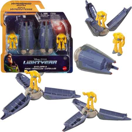 Disney Lightyear Buzz Astral Figurki Cyklopów i Statek kosmiczny