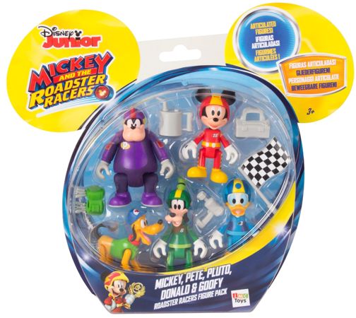Disney Myszka Mickey Miki Pete Donald Goofy Pluto Zestaw 5 figurek z akcesoriami