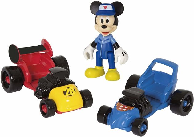 Disney Myszka Mickey Miki rozkładany garaż z torem zjazdowym + figurka i akcesoria