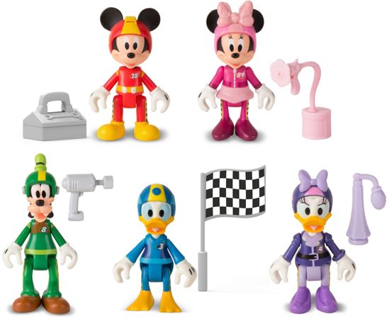 Disney Myszka Minnie Mickey Daisy Donald Goofy Zestaw 5 figurek z akcesoriami
