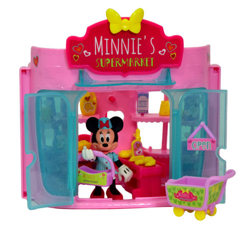 Disney Myszka Minnie Supermarket + figurka i akcesoria 