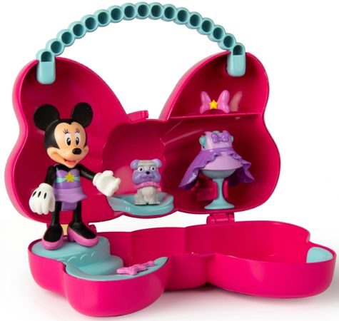 Disney Torebka Myszka Minnie Mini z lalką i akcesoriami Malinowy róż