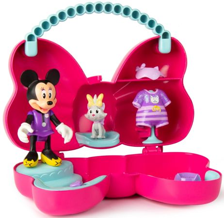 Disney Torebka Myszka Minnie Mini z lalką i akcesoriami Malinowy róż