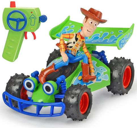Disney Toy Story 4 Zdalnie sterowany RC pojazd Buggy i figurka szeryf Chudy