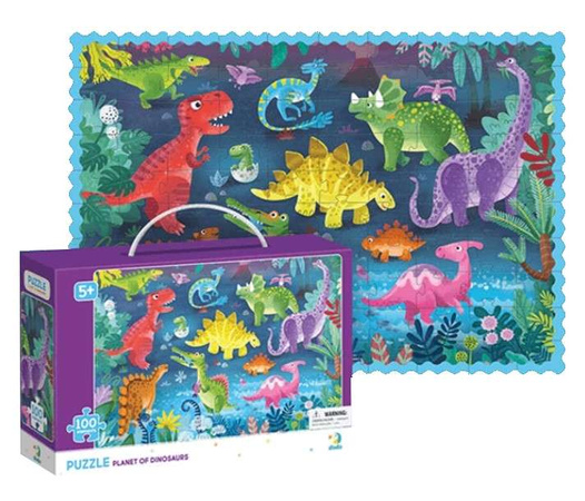 Dodo Puzzle 100el. Planeta Dinozaurów