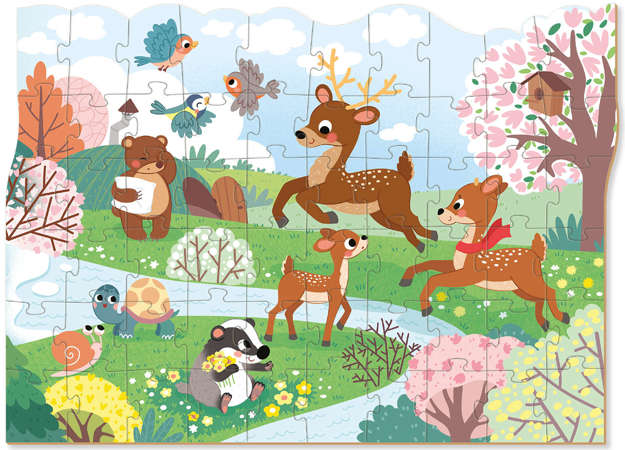 Dodo Puzzle Pory Roku Wiosenny czas 60 elementów