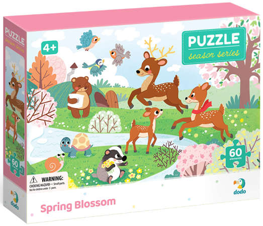Dodo Puzzle Pory Roku Wiosenny czas 60 elementów
