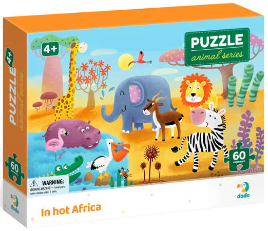 Dodo Puzzle W gorącej Afryce 60 elementów