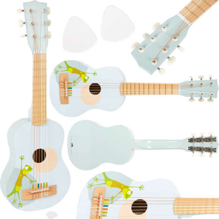 Drewniana gitara klasyczna dla dzieci Groovy Beats Żaba 6 strun