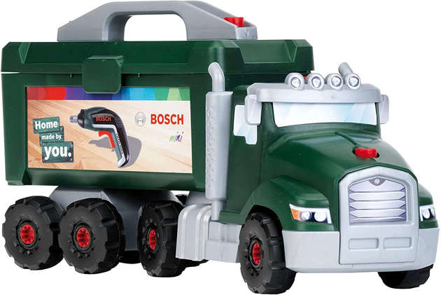 Duża ciężarówka do skręcania z wkrętarką Bosch