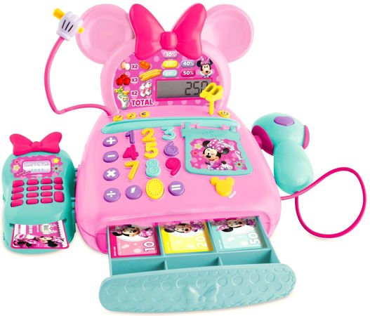 Elektroniczna kasa Myszki Minnie z kalkulatorem