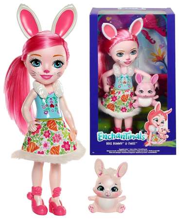 Enchantimals Bree Bunny duża lalka z króliczkiem Twist
