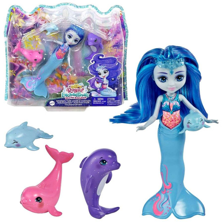 Enchantimals Zestaw rodzina Dorinda Dolphin lalka i zwierzątka