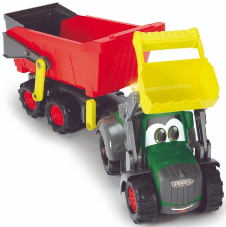 Fendt Zielony Traktorek z przyczepą 60cm