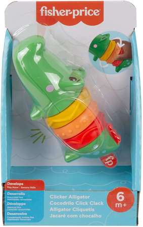 Fisher Price Klikający Krokodyl zabawka sensoryczna 