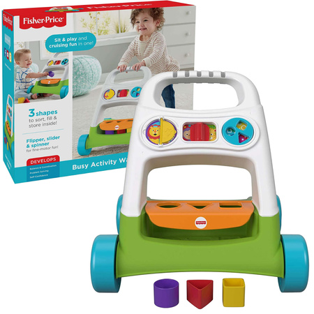 Fisher Price Pierwszy Chodzik Pchacz Sorter