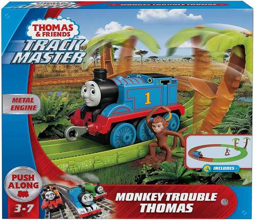 Fisher Price Tomek Trackmaster zestaw z małpką