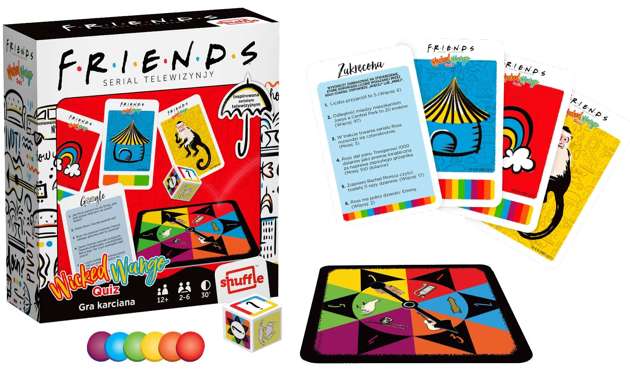 Friends Przyjaciele trivia Quiz imprezowa gra karciana 110 kart